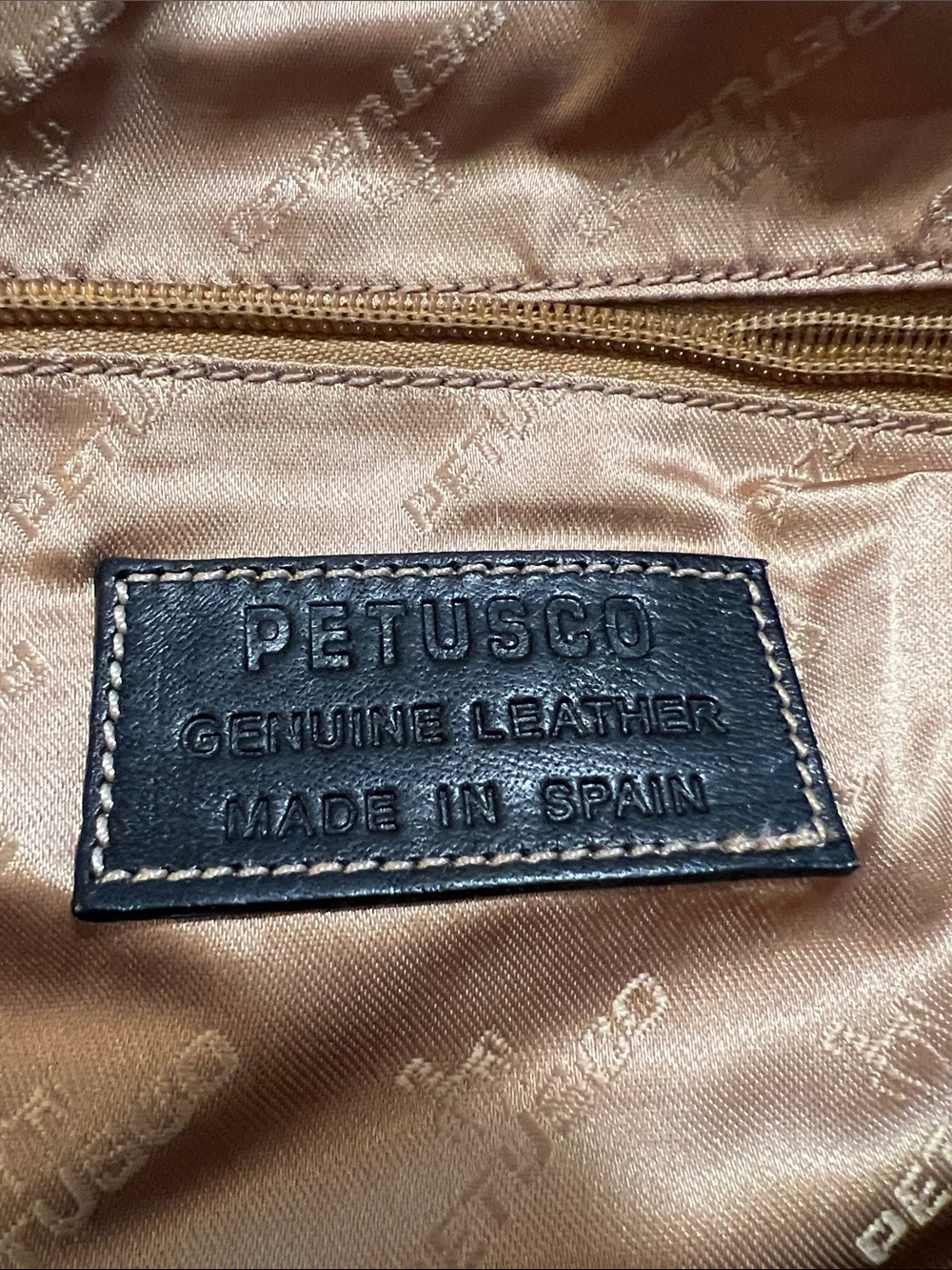 Made in SPAIN.  Women’s Genuine Leather Petusco satchel handbag -